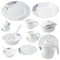 Royal Floral Pattern Ceramic Dinnerware Set of 72 pcs with Dinner Plate Bowls Serveware