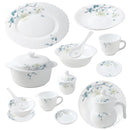 Royal Floral Pattern Ceramic Dinnerware Set of 72 pcs with Dinner Plate Bowls Serveware