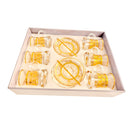 Istikana Glass Tea Cup and Saucer Set of 6 Pcs 11 cm/120 ml