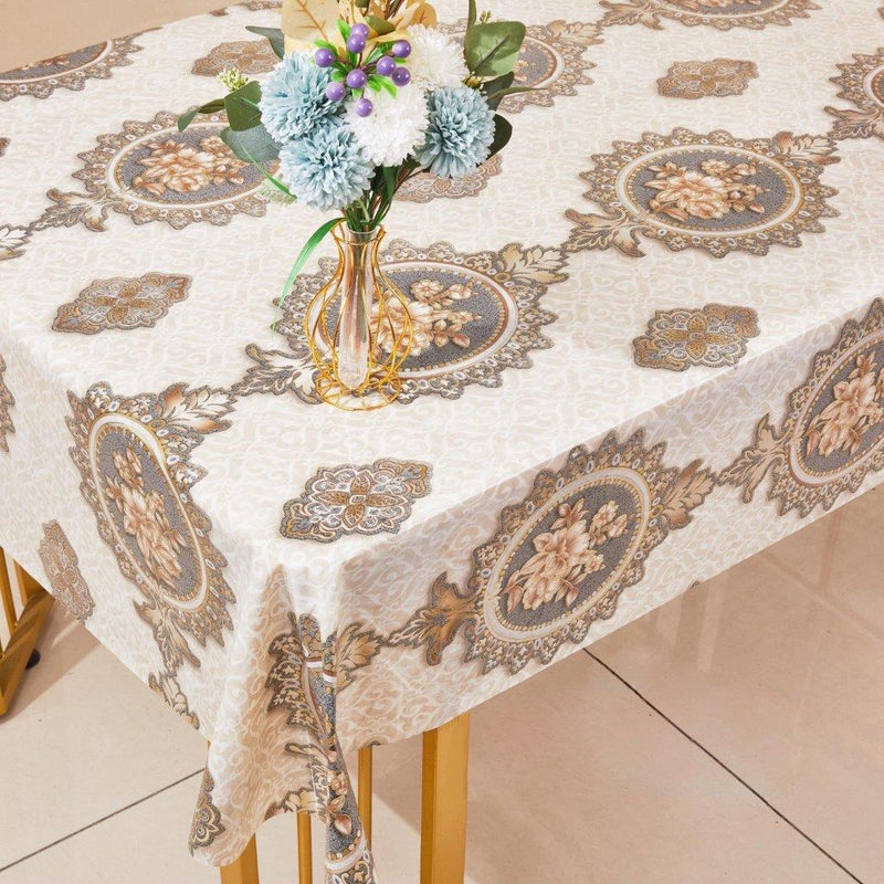 Premium Abstract Design PVC Table Cloth Table Cover Protector 1.37*20 m