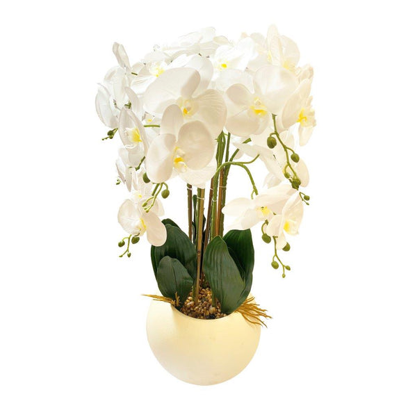 Realistic Touch Artificial Orchid Flower Deco Pot 70 cm