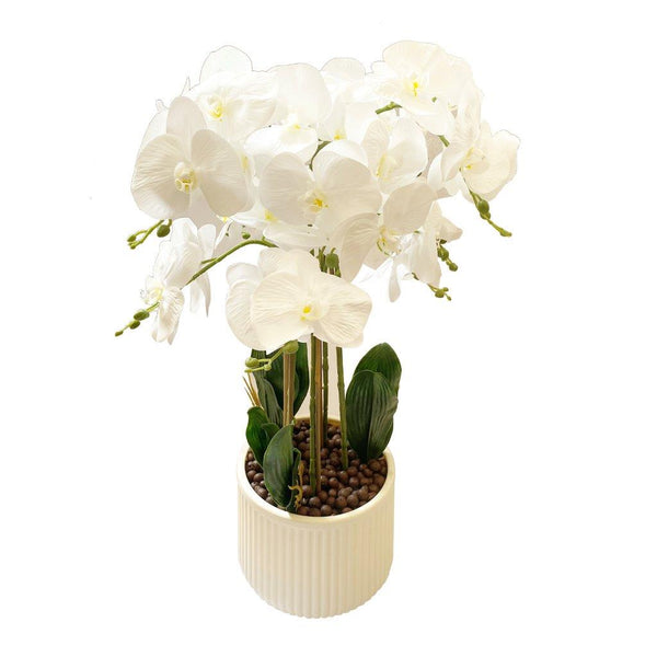 Realistic Touch Artificial Orchid Flower Deco Pot 75 cm
