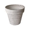 Plastic White Plant Caddy Flower Pot Planter 28*26 cm