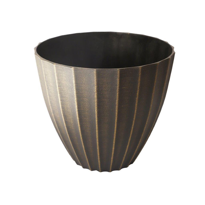 Plastic Golden Plant Caddy Flower Pot Planter 40*35.5 cm
