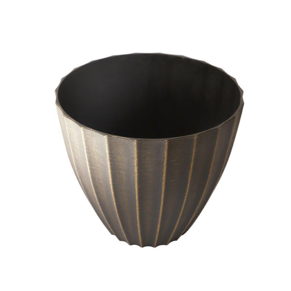Plastic Golden Plant Caddy Flower Pot Planter 40*35.5 cm