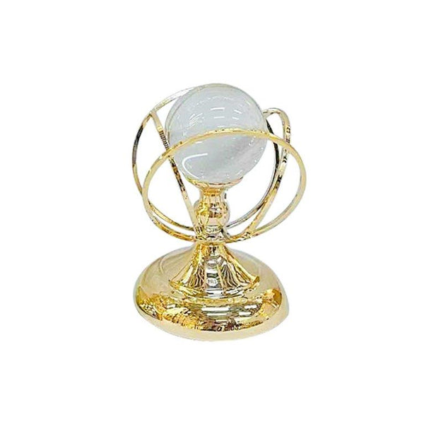 Elegant Metal Craft Glass Sphere Wedding Table Centrepiece 13*19 cm