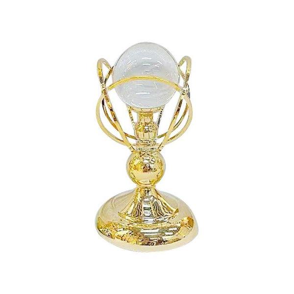 Elegant Metal Craft Glass Sphere Wedding Table Centrepiece 13*24 cm