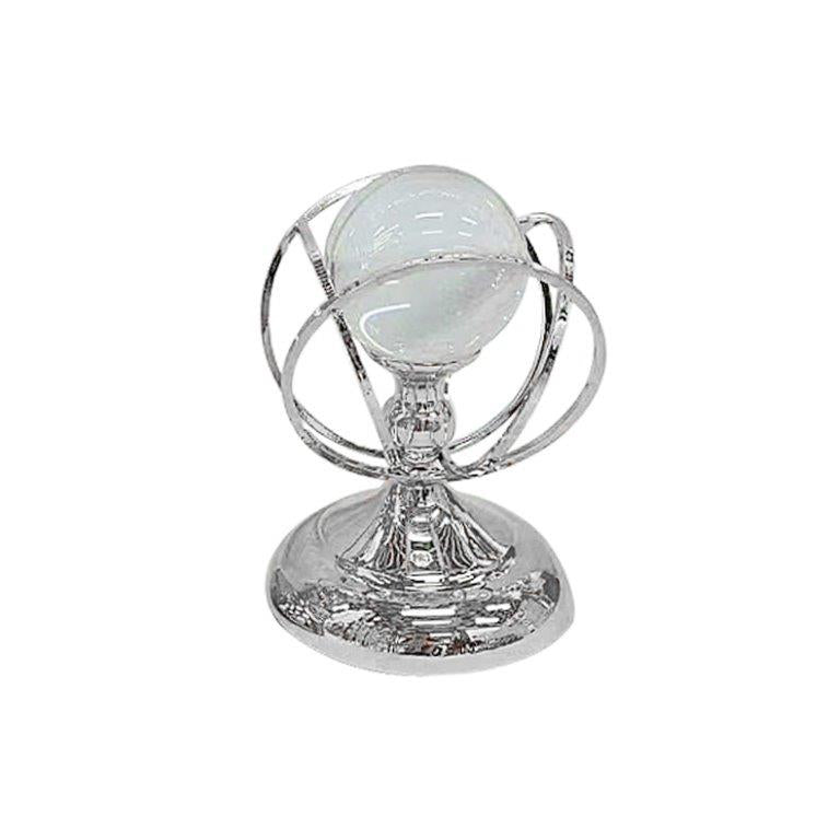 Elegant Metal Craft Glass Sphere Wedding Table Centrepiece 13*19 cm