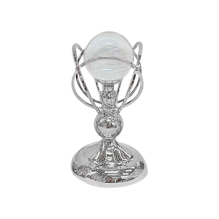 Elegant Metal Craft Glass Sphere Wedding Table Centrepiece 13*24 cm