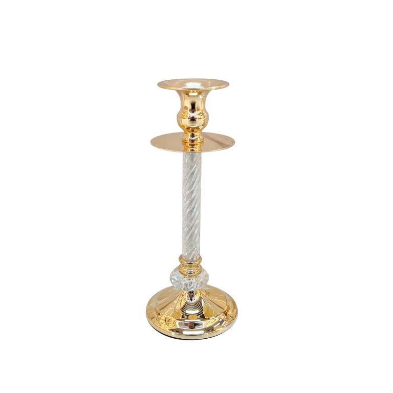 Elegant Glass Craft Metal Candleholder Wedding Table Centrepiece 10*24/10*29/10*34 cm