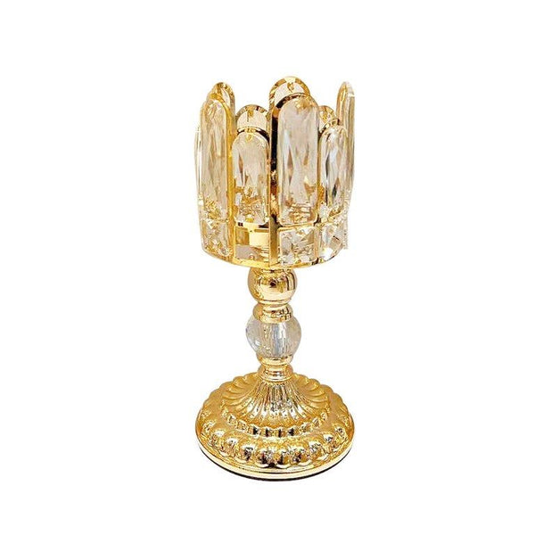 Engraved Design Elegant Metal Candleholder Wedding Table Centrepiece  15*33 cm