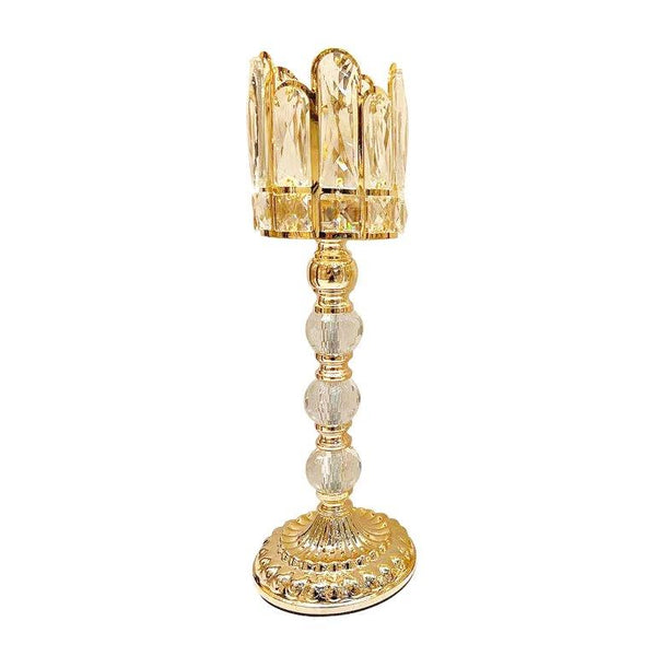 Engraved Design Elegant Metal Candleholder Wedding Table Centrepiece  15*46 cm