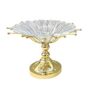 Engraved Design Elegant Metal Deco Craft Wedding Table Centrepiece  38X25 cm
