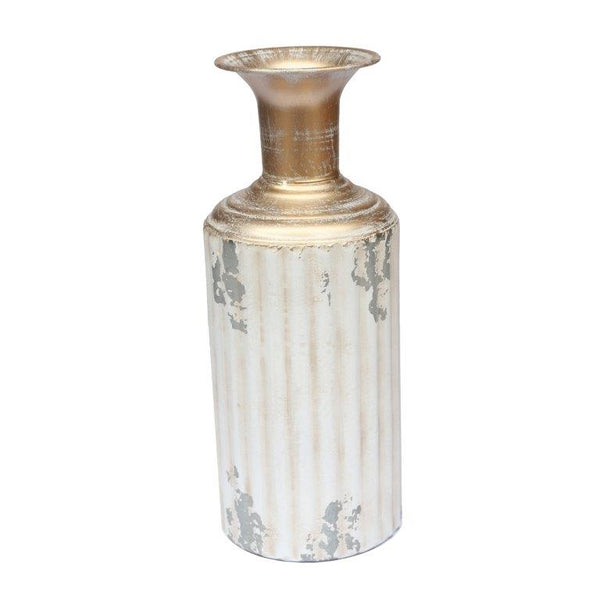 Home Decor Tabletop Gold Abstract Metal Vase 11.5X40 cm