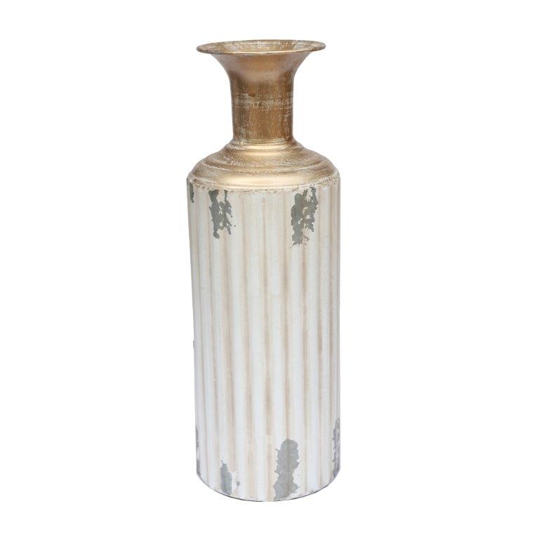 Home Decor Tabletop Gold Abstract Metal Vase 11.5X45 cm