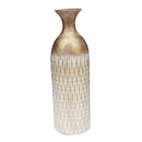 Home Decor Tabletop Gold Abstract Metal Vase 9X44 cm