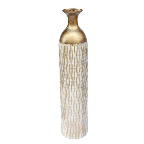 Home Decor Tabletop Gold Abstract Metal Vase 9X64 cm