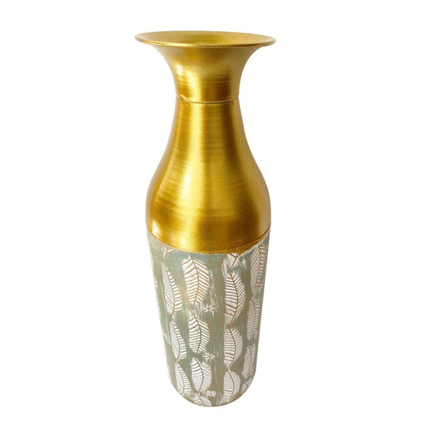 Home Decor Tabletop Gold Abstract Metal Vase 11.5*58 cm