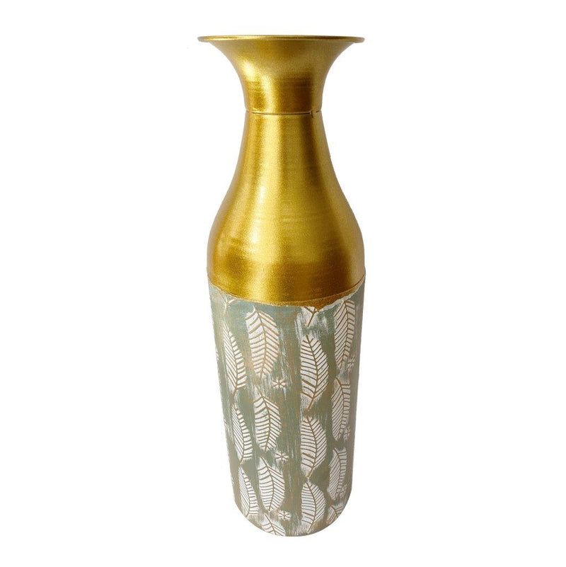 Home Decor Tabletop Gold Abstract Metal Vase 11.5*58 cm