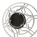 Metal Glasstop Side Table Set of 2 38X50/32*45 cm