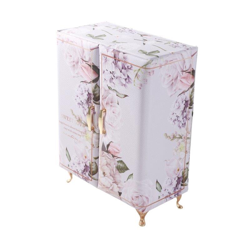 MDF Elegant Design Fashion Jewellery Box for Women 17*9*20 cm