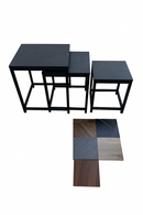 Modern Metal Nesting Table Set for Living Room