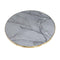 Round Gold Metal Accent Nesting Coffee Table Marble Pattern Top Set of 3 Pcs 40*40/50*44/60*48 cm