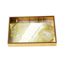 Deco Abstract Design Rectangular MDF Serving Tray Set of 2 Pcs  35*25*4/40*30*4 cm