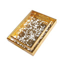 Deco Abstract Design Rectangular MDF Serving Tray Set of 2 Pcs  35*25*4/40*30*4 cm