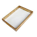 Deco Abstract Design Rectangular MDF Serving Tray Set of 2 Pcs  35*25*4/40*30*4 cm