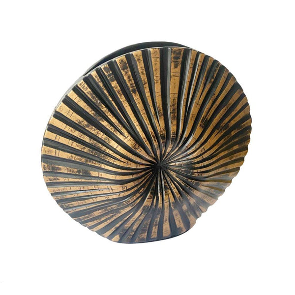 Home Decor Modern Abstract Craft Black Tabletop Ceramic Vase 33*10*32.5 cm