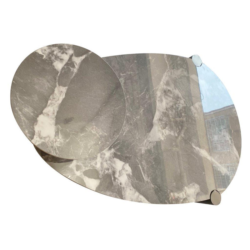 Metal Stonetop Coffee Table 124*79*37 cm