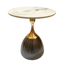 Metal Stonetop Centre Table 42*50 cm
