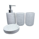 Bathroom Accessories Soap Dispenser Toothbrush Holder Set of 4 Pcs