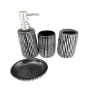 Bathroom Accessories Soap Dispenser Toothbrush Holder Set of 4 Pcs
