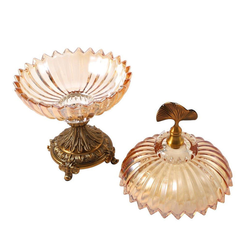 Glass Craft Wedding table Centrepiece 34*20 cm