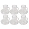 Premium Lead Free Istikani Tea Cup and Saucer Set of 6 Pcs