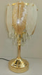 Home Decor Bedside Desktop Table Lamp Metal Base Leaf Shade 45*19 cm