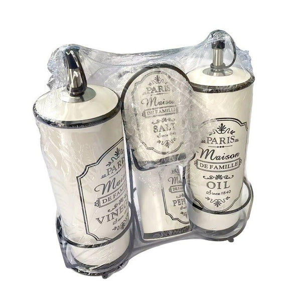 Kitchen Accessories Salt and Pepper Seasoning Dispenser Set 18*8*20.5 cm