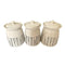 Ceramic Deco Canister Set of 3 Pcs 11.5*15 cm **