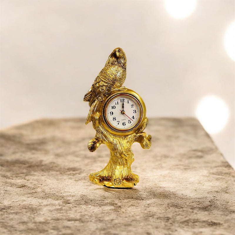 Sculpture Statue Resin Figurine Eagle with Clock 23*12*8 cm
