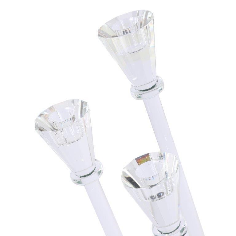 Home Decor Crystal Decor Table Top Candleholder 3 Arms  37 cm
