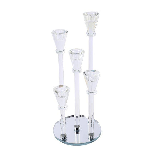 Home Decor Crystal Decor Table Top Candleholder 5 Arms  37 cm