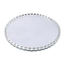 Home Decor Crystal Glass Round Tray Plate 30 cm