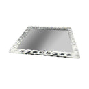 Home Decor Crystal Glass Square Tray Plate 20 cm