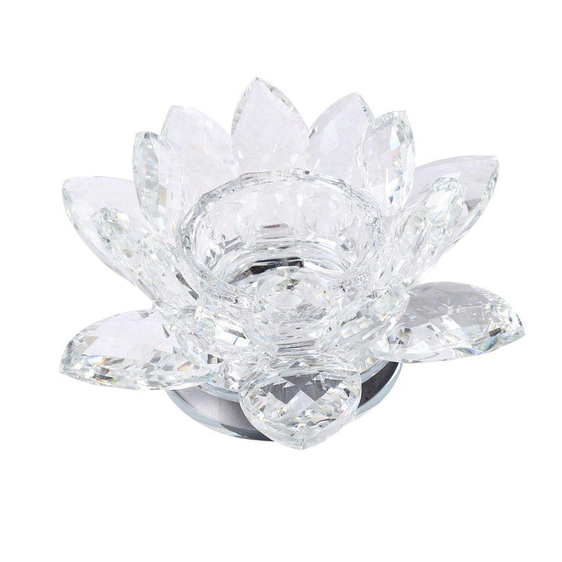 Home Decor Crystal Glass Lotus Flower 13 cm