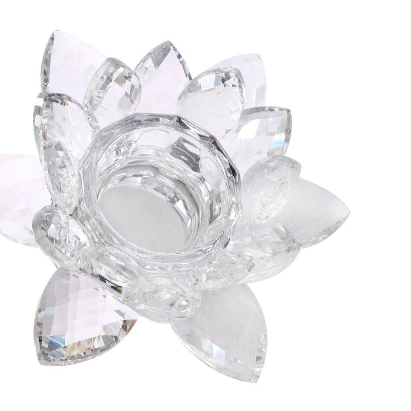 Home Decor Crystal Glass Lotus Flower 13 cm