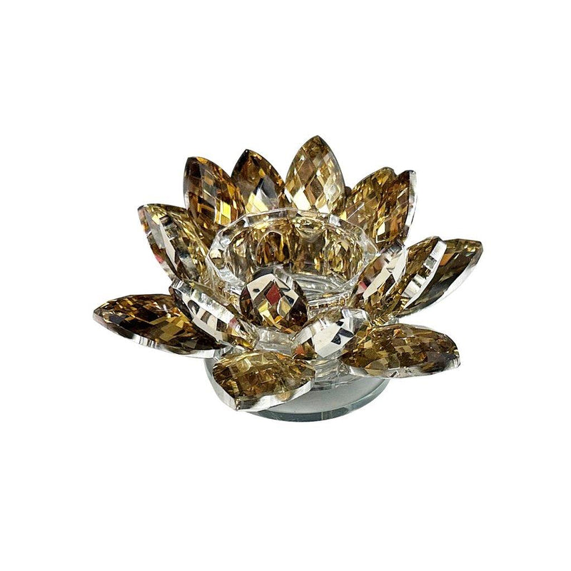 Home Decor Crystal Glass Lotus Flower 10 cm
