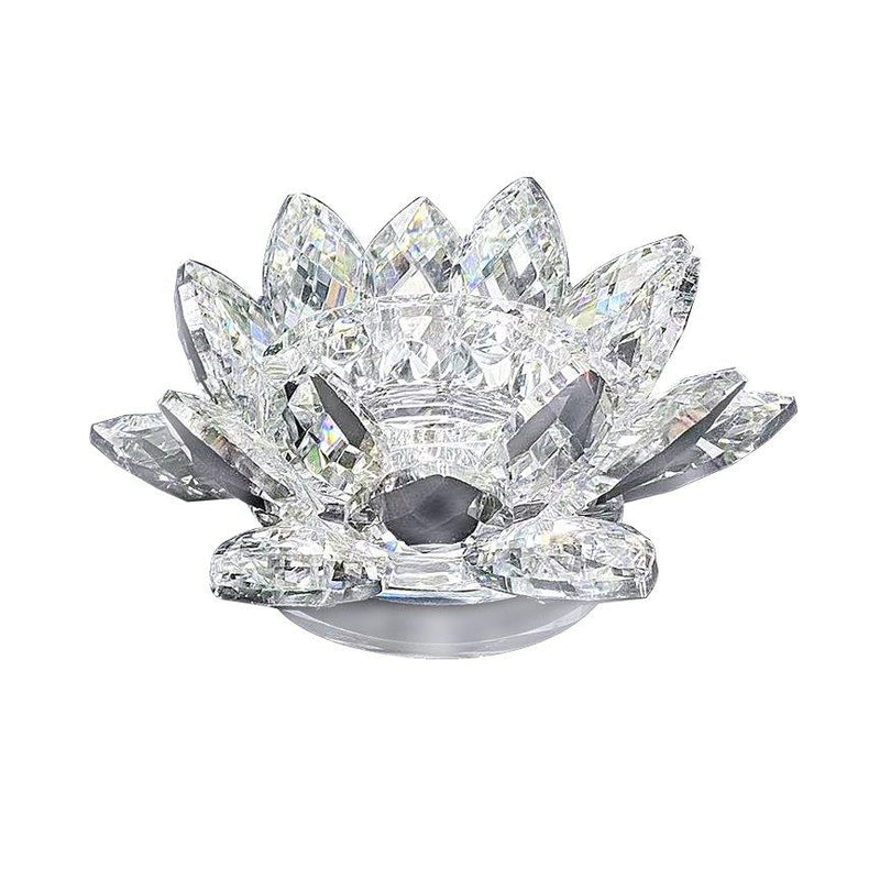 Home Decor Crystal Glass Lotus Flower 10 cm