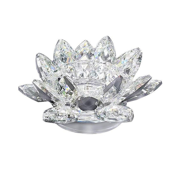 Home Decor Crystal Glass Lotus Flower 10 cm